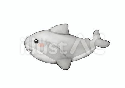 サメ ぬいぐるみイラスト