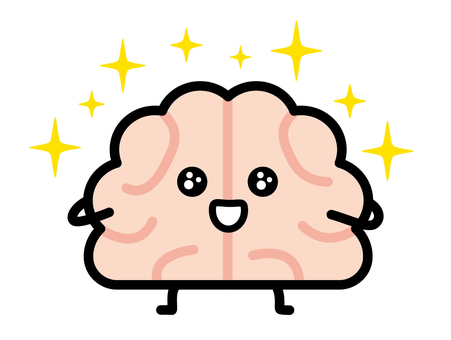 Illustration, grateful, be pleased, brains, 