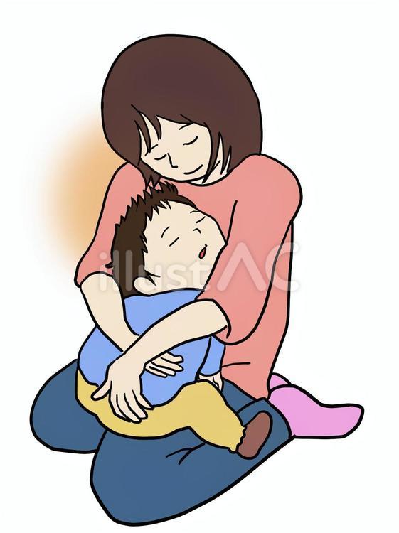 母と子供イラスト - No: 26628633｜無料イラスト・フリー素材なら「イラストAC」
