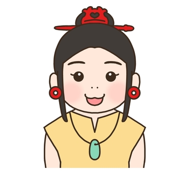 縄文時代の女性 縄文時代,縄文,縄文人,古代,歴史,昔,日本,日本人,服装,人物のイラスト素材