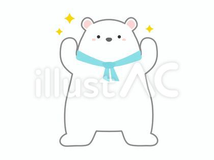 熱中症対策で体力づくり、元気なシロクマ