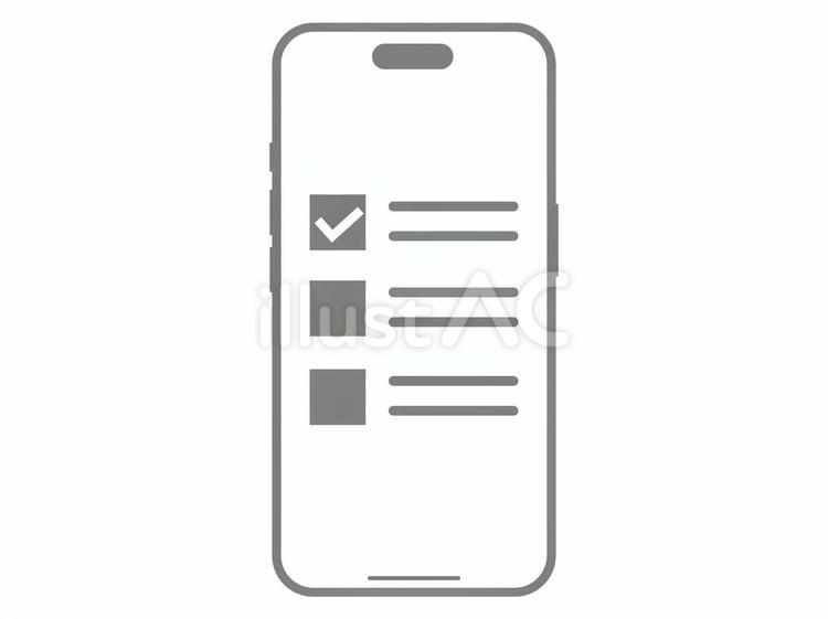 スマホのWEBのアンケート調査 スマホ,web,アンケートのイラスト素材