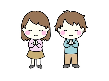Illustration, молиться, вместе в молитве, рука, 