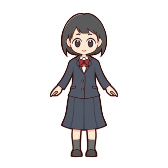 リボンのブレザースカート, 制服, 学生, 学生服, JPG 和 PNG