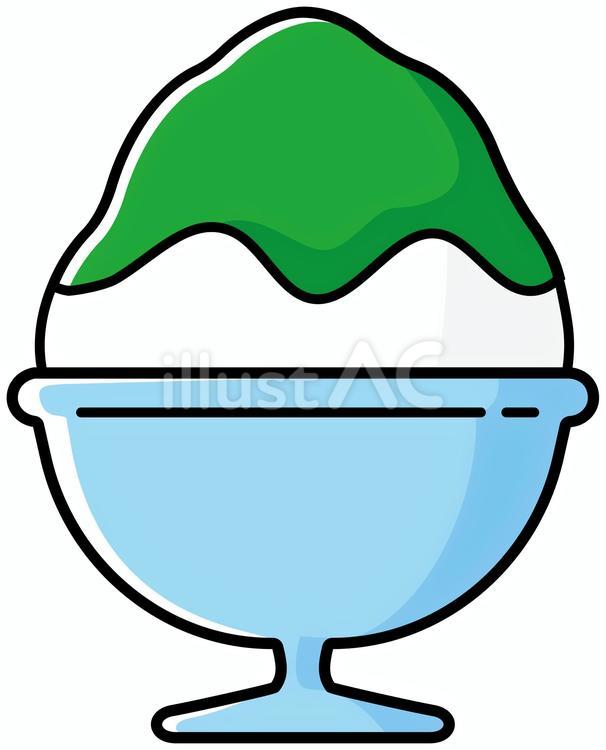 かき氷器　メロン かき氷,氷,冷たいのイラスト素材