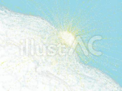 雪山の日光