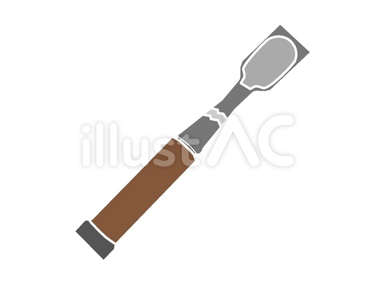 印象的なノミのアイコン ノミ,工具,道具のイラスト素材