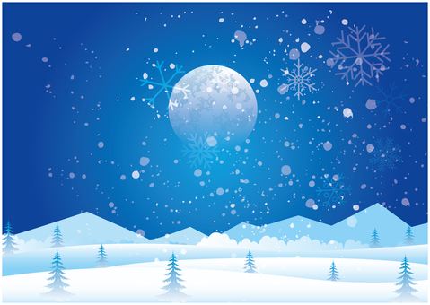 クリスマス背景 冬季,冬,雪,風景,景色,クリスマス,雪国,12月,観光,クリスマスイブのイラスト素材
