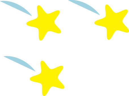 流れ星アイコン 流れ星,アイコン,シンプル,キラキラ,黄色のイラスト素材