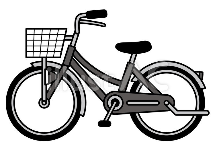 自転車-2c 自転車,かわいい,シンプルのイラスト素材