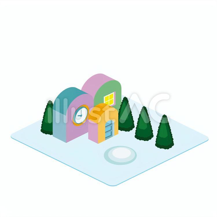 住宅17 住宅,住居,家屋のイラスト素材