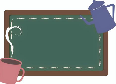 Illustration, frame, blackboard, food, 