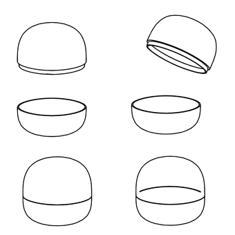 カプセルトイの線画 カプセルトイ,カプセル,ガチャガチャ,ケース,線画,モノクロ,立体,おもちゃのイラスト素材