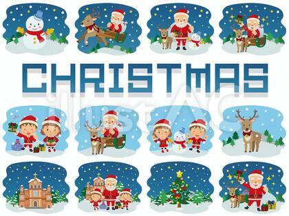 クリスマス/挿絵/セット