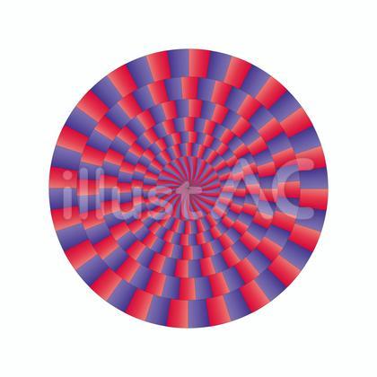 回転しているように見える錯視・錯覚アート