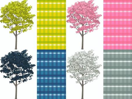 tree (color 3-6), trees, wood, color variations, JPG and PNG