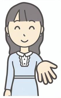  ワンピースお嬢様-015-バスト ください,笑顔,お嬢様,女性,女の子,オシャレ,人物,かわいい,微笑む,にっこりのイラスト素材
