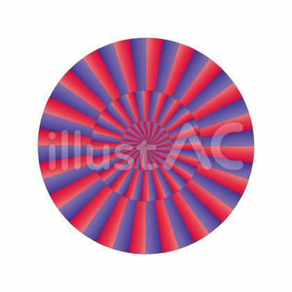 回転しているように見える錯視・錯覚アート