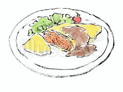 デミグラスソースのオムライス
