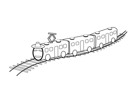 Illustration, electric train, railway, vehicle, 