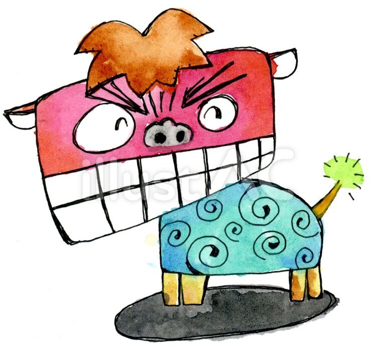獅子舞のイラストの年賀状素材　文字なし 明けまして,文字なし,おめでとうございますのイラスト素材