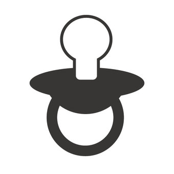 シルエット iおしゃぶり おしゃぶり,赤ちゃん,ベビー,育児,子育て,イメージ,シンプル,アイコン,デザイン,モノクロのイラスト素材