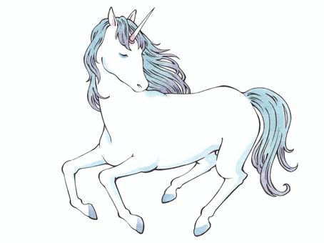 ユニコーン ユニコーン,幻獣,メルヘン,ファンタジー,神話のイラスト素材