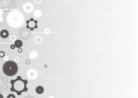 ビジネスと歯車のモノトーンのイメージ素材 ビジネス,歯車,グリッド,ライン,スタイリッシュ,グラデーション,モノトーン,背景のイラスト素材