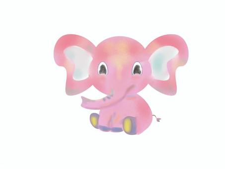 Elephant, elephant, animal, pink, JPG and PNG