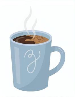 コーヒー14 コーヒー,珈琲,湯気,ホットコーヒー,コーヒーカップ,おしゃれ,マグカップ,カフェ,喫茶店,飲み物のイラスト素材
