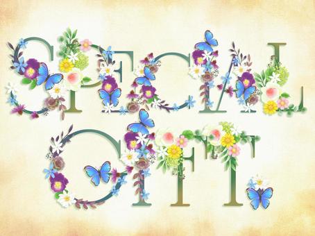 Flower letter alphabet message-gift Flower letter alphabet message-gift