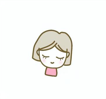 女の子 女の子,女性,女,考える,ひとり,ほのぼの,優しい,健康,アイコン,ブログのイラスト素材