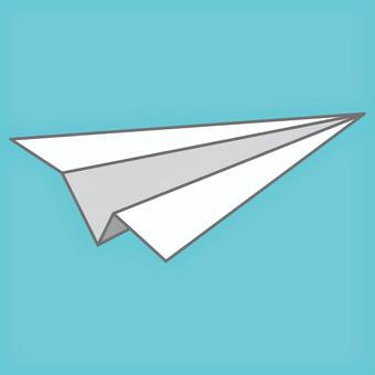 紙飛行機_1(主線あり) 紙飛行機_1(主線あり) 紙飛行機,折り紙,ペーパークラフト,ゆったり,遊び,手作り,おもちゃ,アイコン,ワンポイント,挿し絵のイラスト素材
