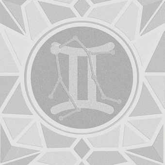 シームレスなモザイク双子座　ｐ エンボス 双子座,ふたご座,星占い,ホロスコープ,占星術,12星座,宇宙,天体,天文,ギリシャ神話のイラスト素材