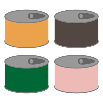 缶詰のイラスト 缶詰,缶,保存食,非常食,災害,災害食品,災害食,保存,食品,食べ物のイラスト素材