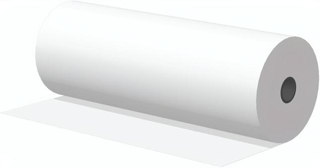 感熱紙 日用品,紙,感熱紙,白色,蛍光色,円筒形,3dcg,立体,デフォルメ,背景透過のイラスト素材