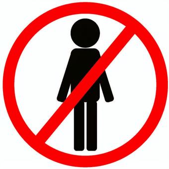 立入禁止サイン(マークのみ) 立入禁止サイン(マークのみ) 立入禁止,注意喚起,看板,私有地,観光客,オーバーツーリズム,観光,迷惑行為,サイン,ピクトグラムのイラスト素材