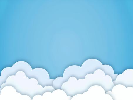 Blue sky and cloud frame / background material, JPG, PNG and AI Blue sky and cloud frame / background material, , JPG, PNG and AI