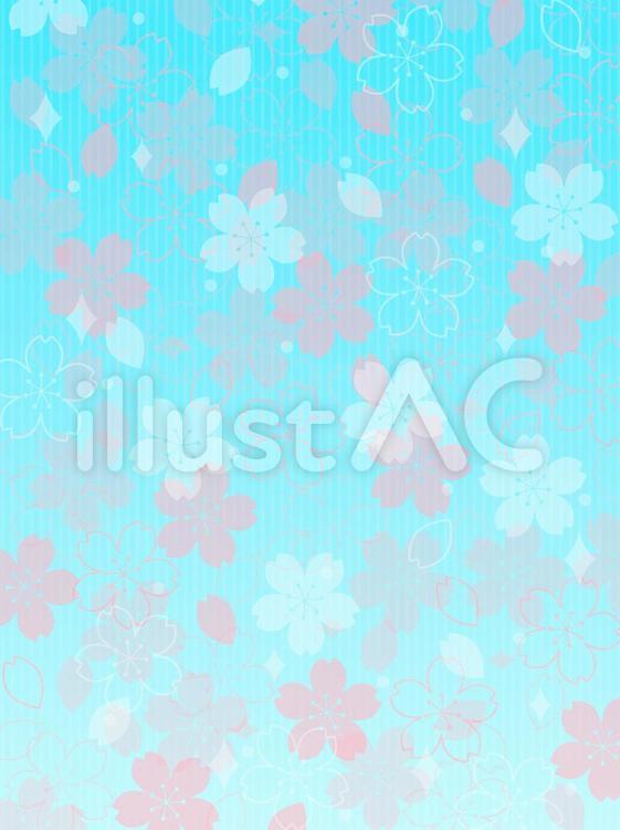 桜4縦 春,3月,4月のイラスト素材