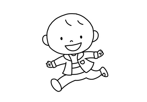 男孩跑, JPG 和 PNG 男孩跑, , JPG 和 PNG