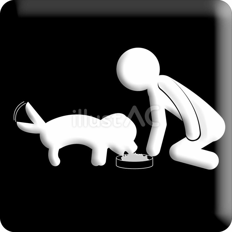 ピクトグラム　犬　 ピクトグラム,犬,人のイラスト素材