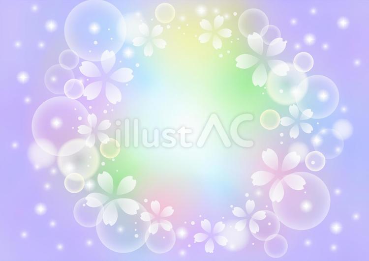 Springbg2502142 桜,紫,パープルのイラスト素材