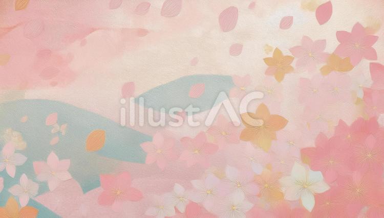 和風の背景 和風,背景,桜のイラスト素材