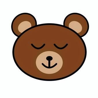 シンプルくまちゃん07 動物,くま,生き物,熊,かわいい,シンプル,怖い,飼育,野生,肉食のイラスト素材