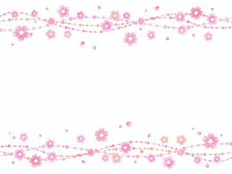 Illustration, cherry blossoms, cherry blossoms, cherry-blossom viewing, JPG and PNG