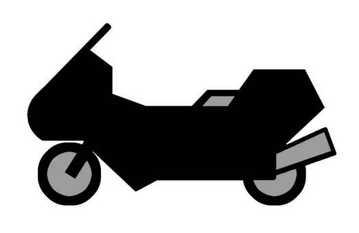 バイクアイコン バイク,オートバイ,単車,マフラー,自動二輪車,車両,乗り物,アイコン,ツーリング,ドライブのイラスト素材