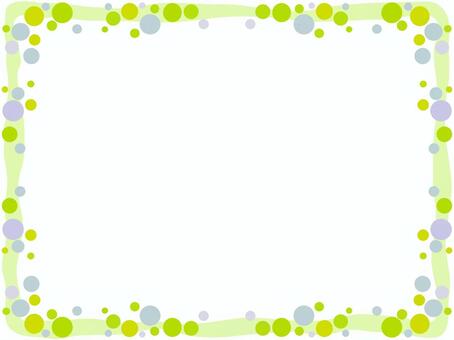 Dot pattern frame, cute polka dot decorative frame, , JPG and PNG