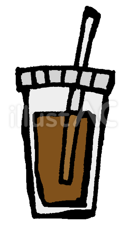 アイスコーヒー アイスコーヒー,アイスドリンク,冷たいのイラスト素材