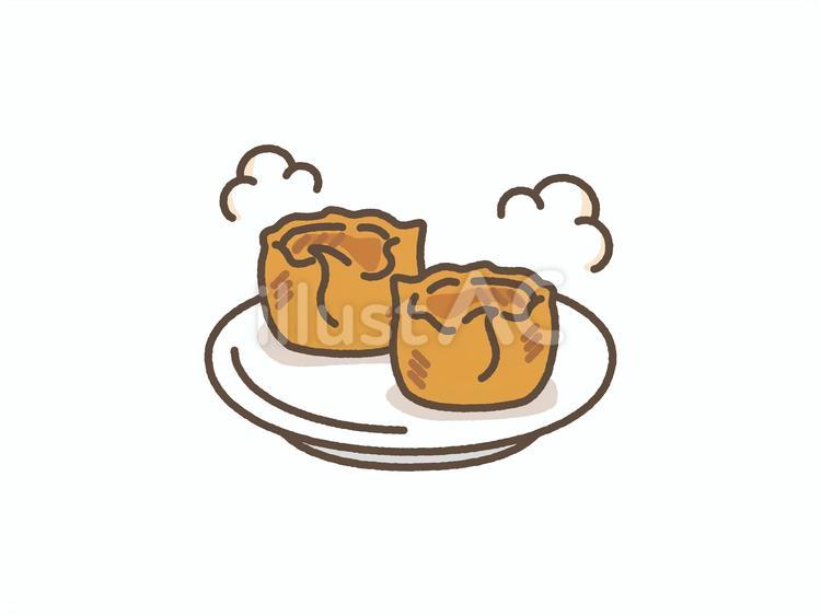 揚げ焼売 焼売,揚げ焼売,点心のイラスト素材