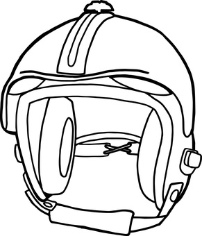 航空自衛隊ヘルメット(塗り絵) 航空自衛隊ヘルメット(塗り絵) 航空自衛隊,ヘルメット,バイザーのイラスト素材